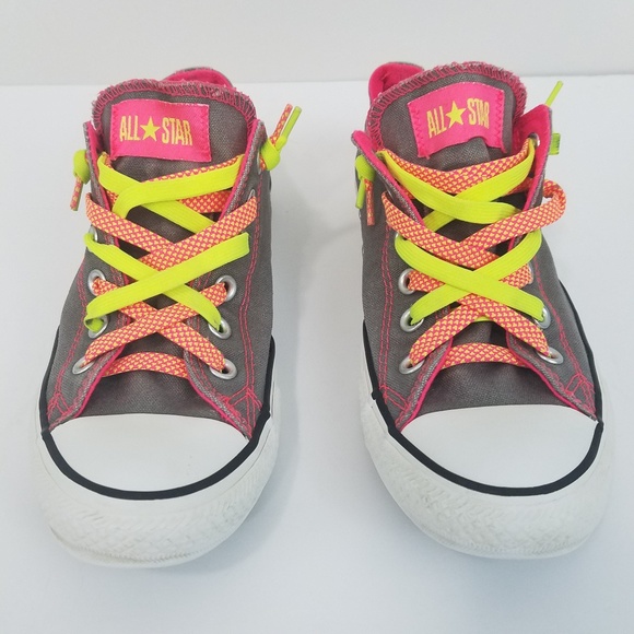 converse orange laces